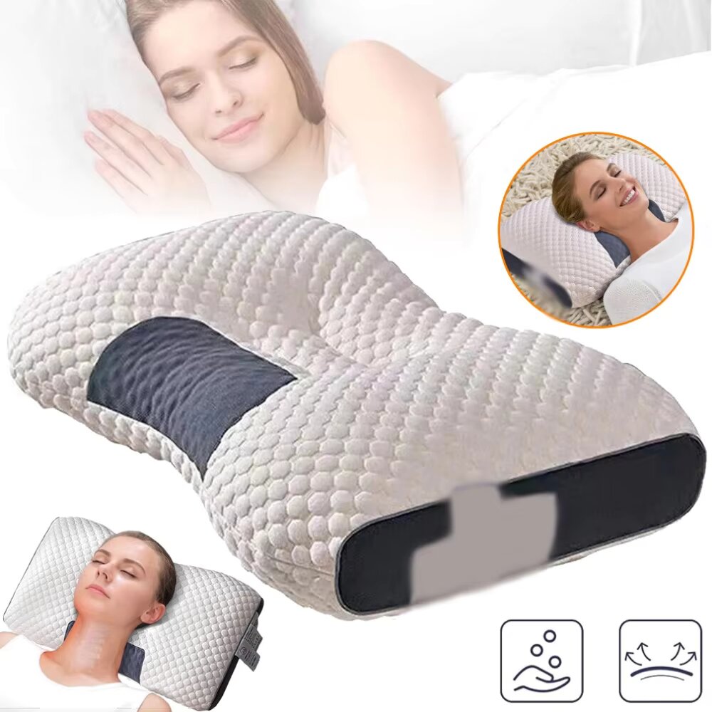 Home Spa Wellness - หมอนรองคอสำหรับสปาและนวด สามารถซักได้ แกนหมอนไม่ยุบตัว ช่วยบรรเทาอาการเมื่อยล้าของคอ เหมาะสำหรับใช้ที่บ้านหรือระหว่างเดินทาง ช่วยให้ผ่อนคลายและนอนหลับสบาย